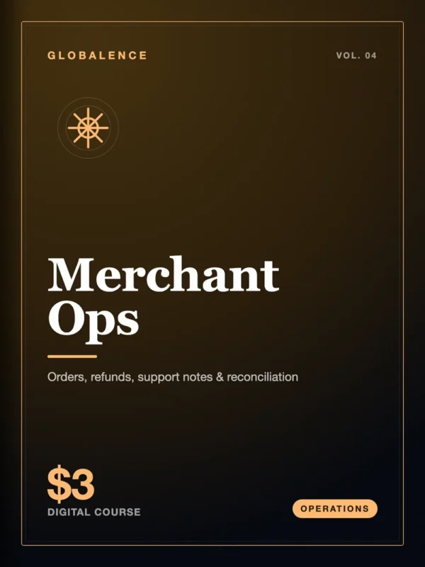 Merchant Ops Playbook